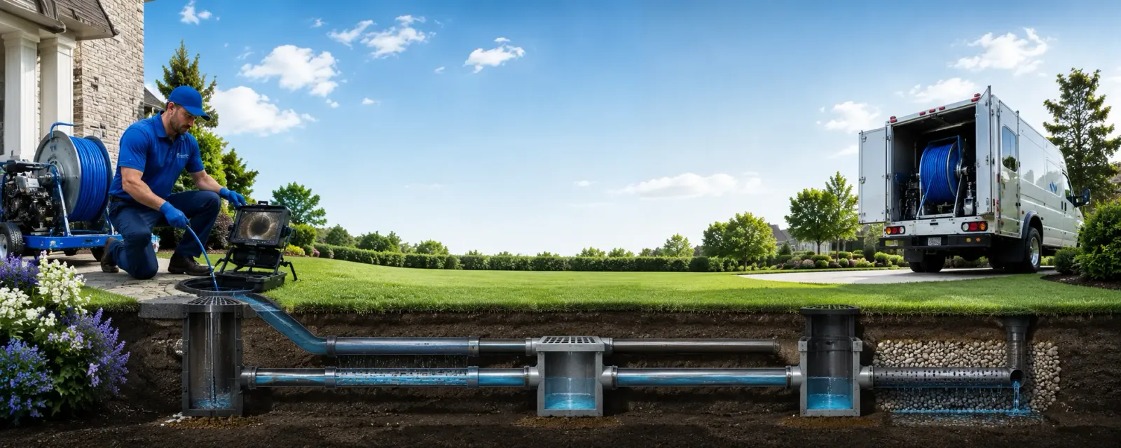 Outdoor drain cleaning information for Gibsonville, NC